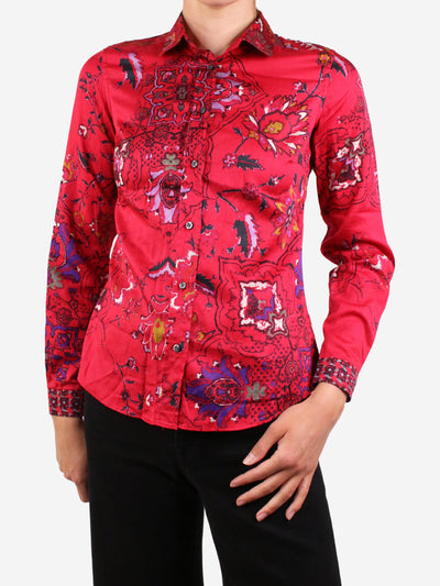 Red floral print shirt - size IT 40 Tops Etro