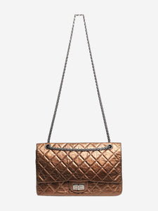 Chanel Brown 2010 maxi lambskin 2.55 bag