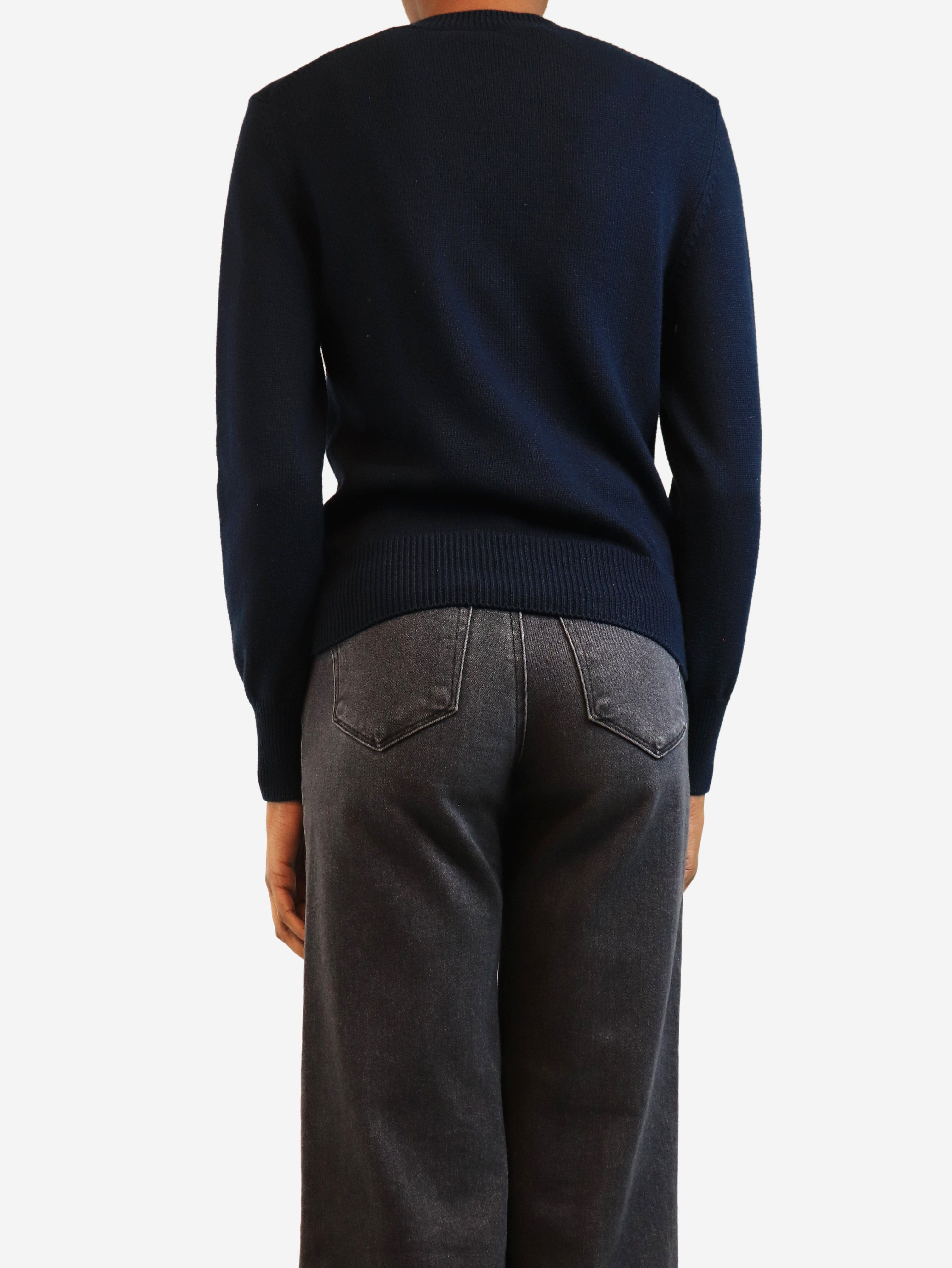 Navy graphic logo jumper - size S Knitwear Louis Vuitton 