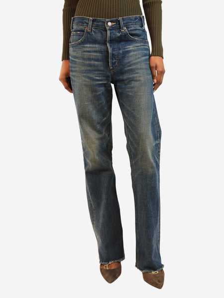 Blue straight-leg jeans - size UK 8 product image