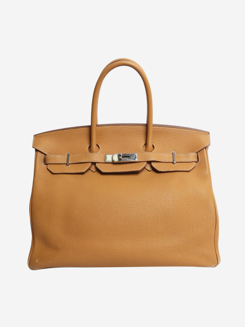 Brown 2014 Birkin 35 bag Top Handle Bags Hermes 