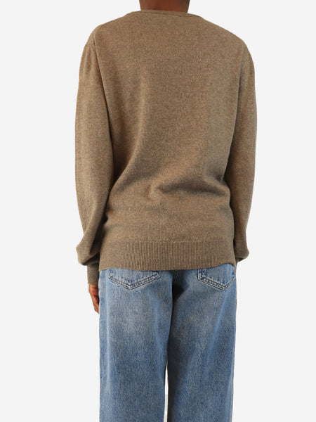 Brown cashmere jumper - size S alternate image