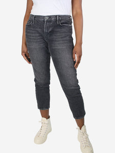 Frame Dark grey cropped jeans - size UK 14