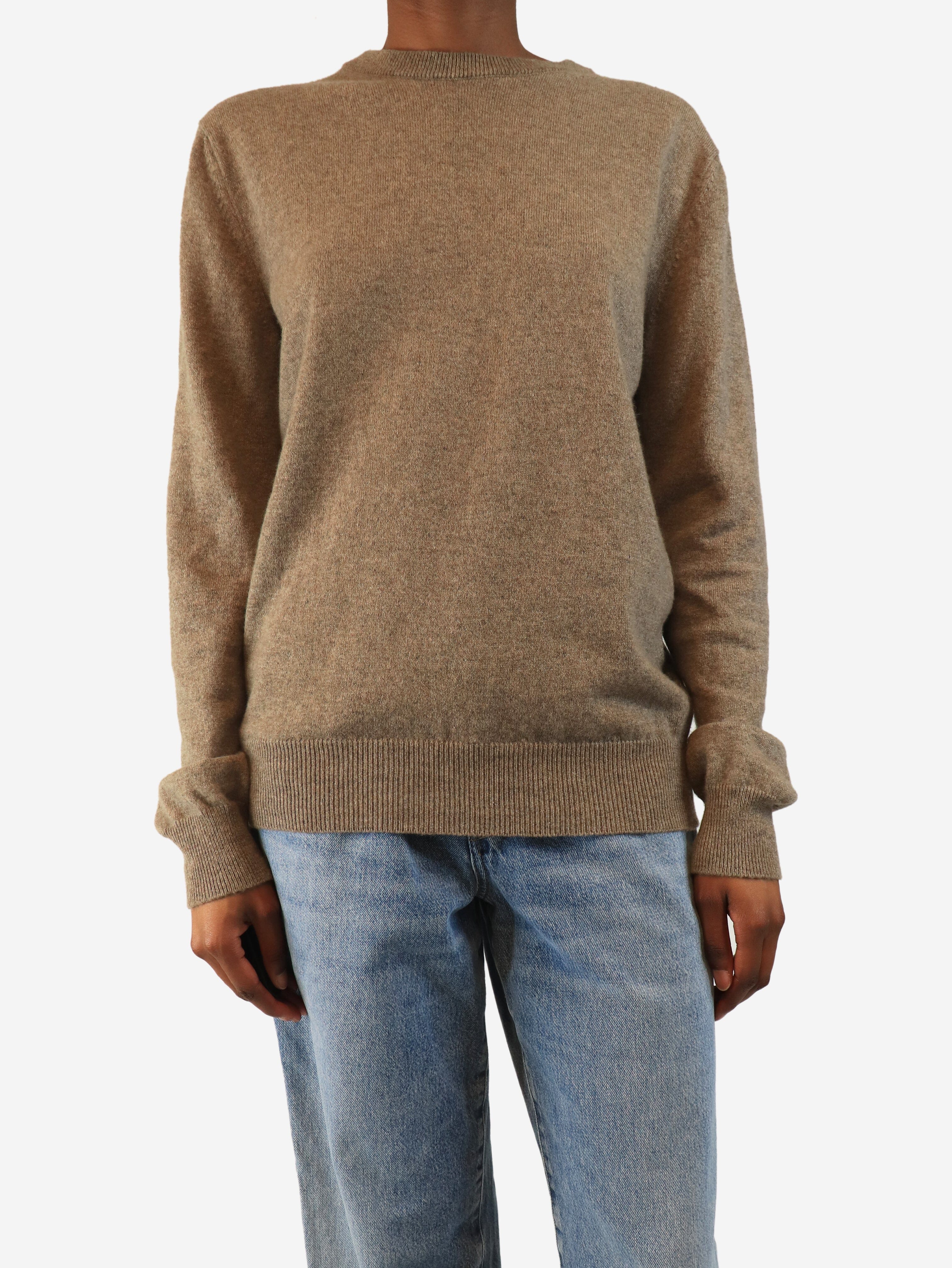Brown cashmere jumper - size S Knitwear Luca Falconi 