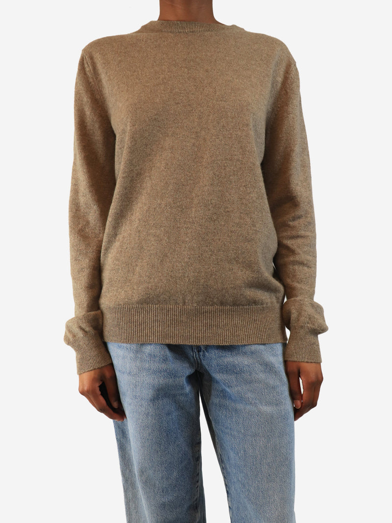 Brown cashmere jumper - size S Knitwear Luca Falconi 