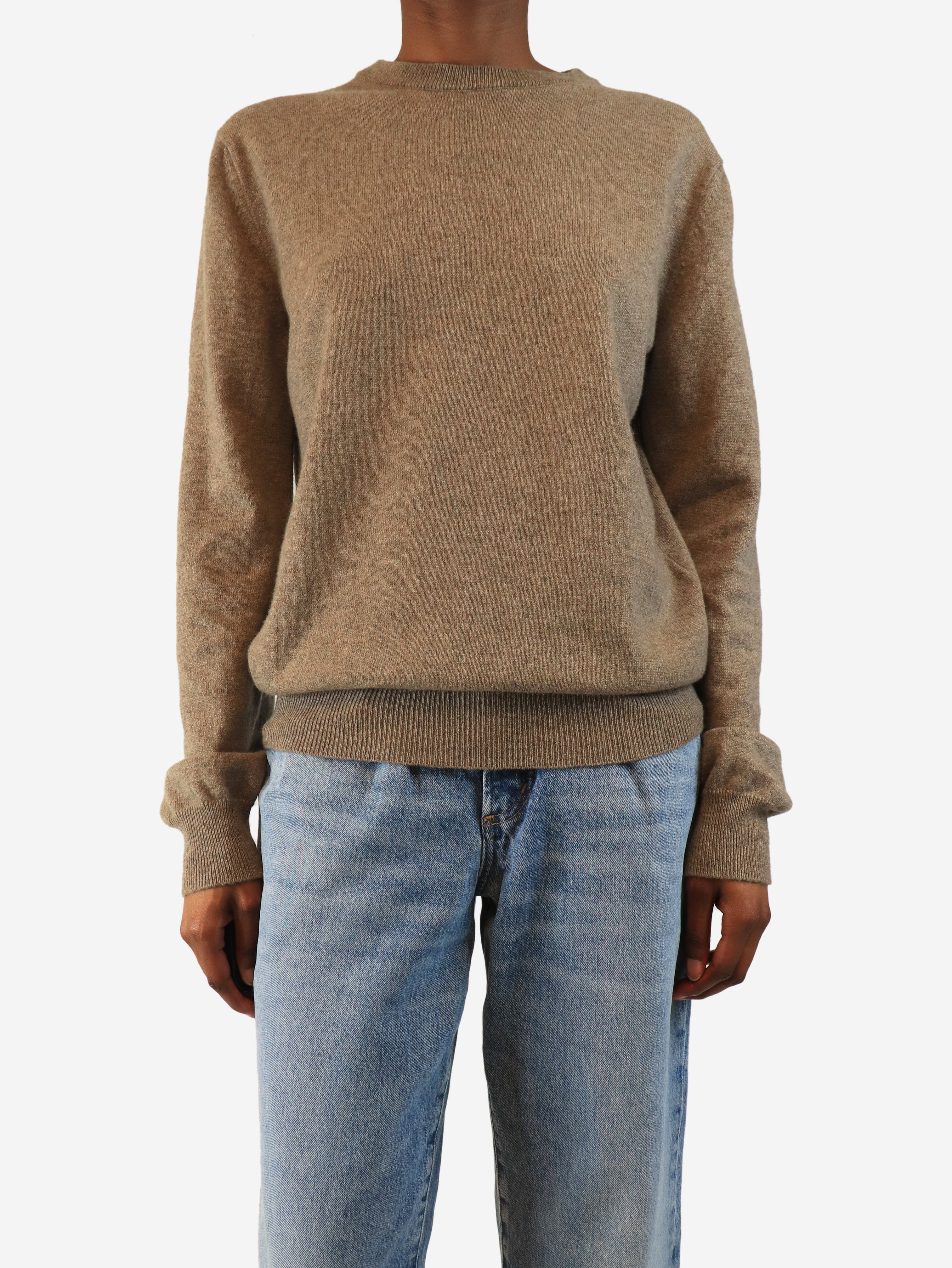 Brown cashmere jumper - size S Knitwear Luca Falconi 