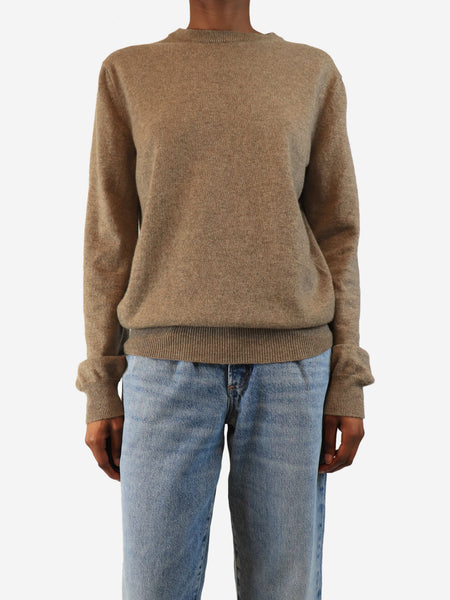 Brown cashmere jumper - size S product image