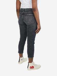 Frame Dark grey cropped jeans - size UK 14