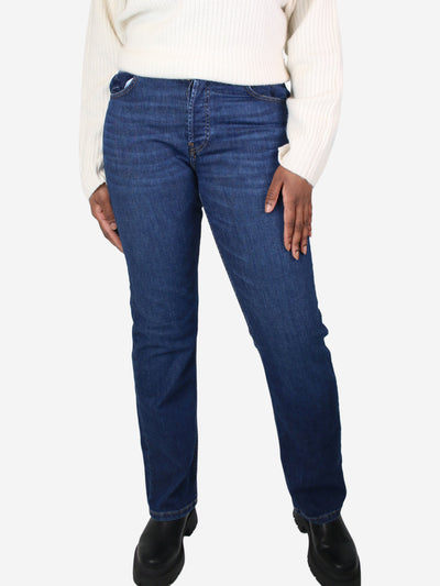 Blue straight-leg jeans - size UK 14 Trousers Alexandra Golovanoff 