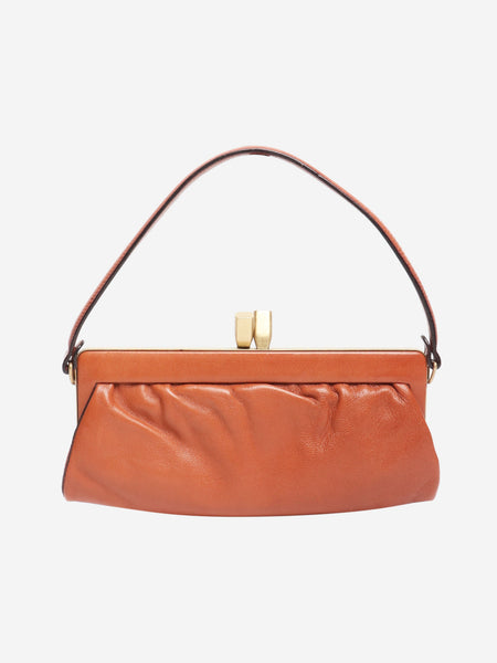 Brown leather mini bag product image