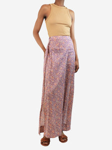 Zimmermann Zimmermann Purple floral slit leg trousers - size UK 8