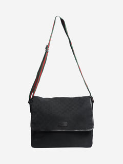 Black GG canvas Messenger bag Shoulder bags Gucci 