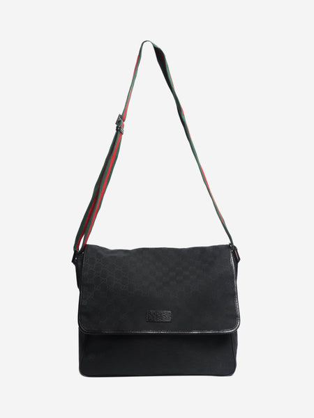 Black GG canvas Messenger bag alternate image