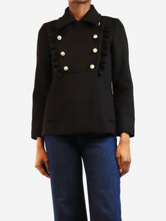 Black wool peacoat - size UK 6 Coats & Jackets Gucci 