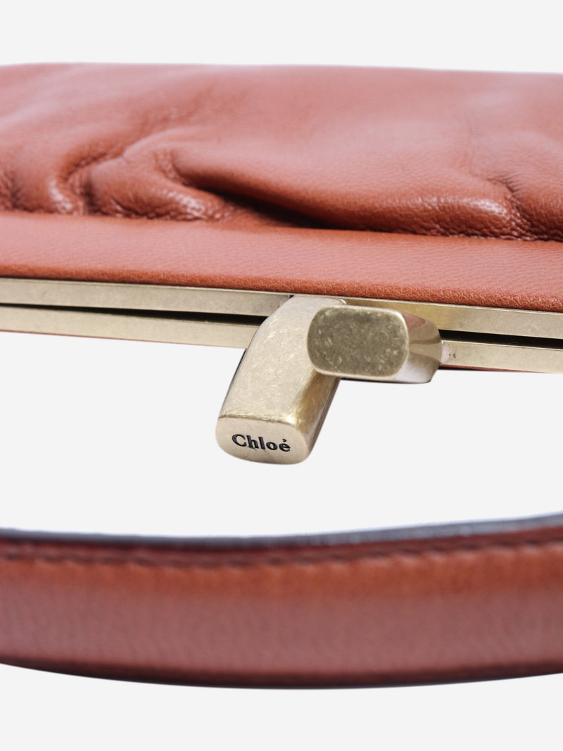 Brown leather mini bag Top Handle Bags Chloe 
