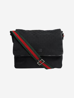 Black GG canvas Messenger bag Shoulder bags Gucci 