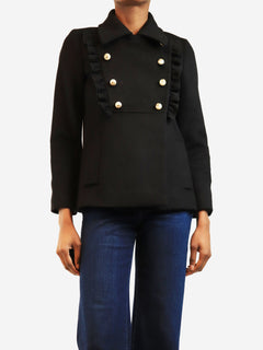 Black wool peacoat - size UK 6 Coats & Jackets Gucci 
