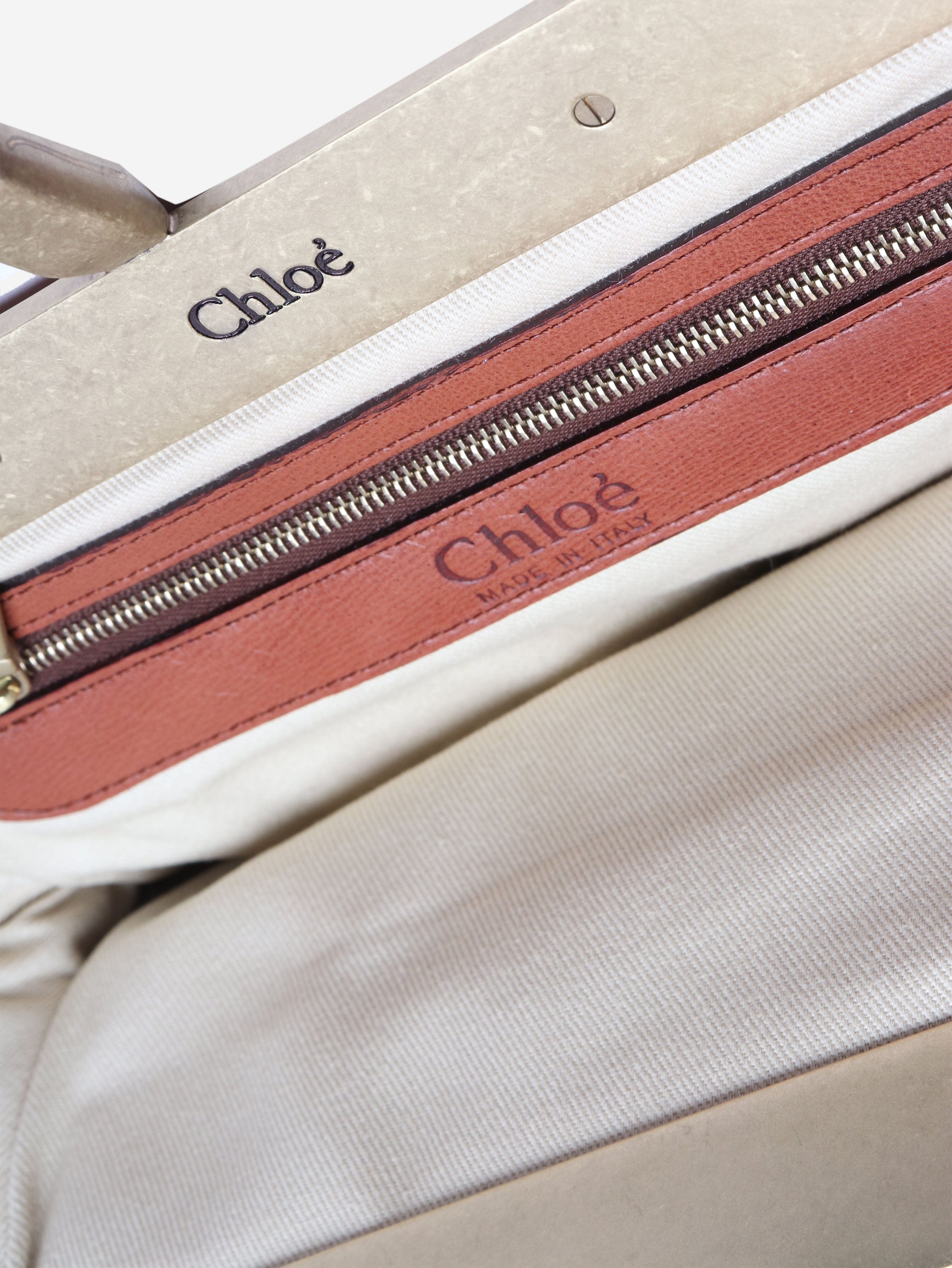 Brown leather mini bag Top Handle Bags Chloe 