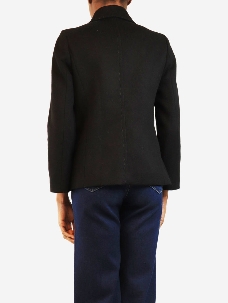 Black wool peacoat - size UK 6 Coats & Jackets Gucci 