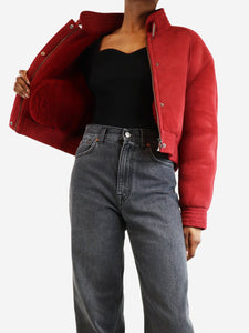 Rouje Red shearling coat - size UK 6