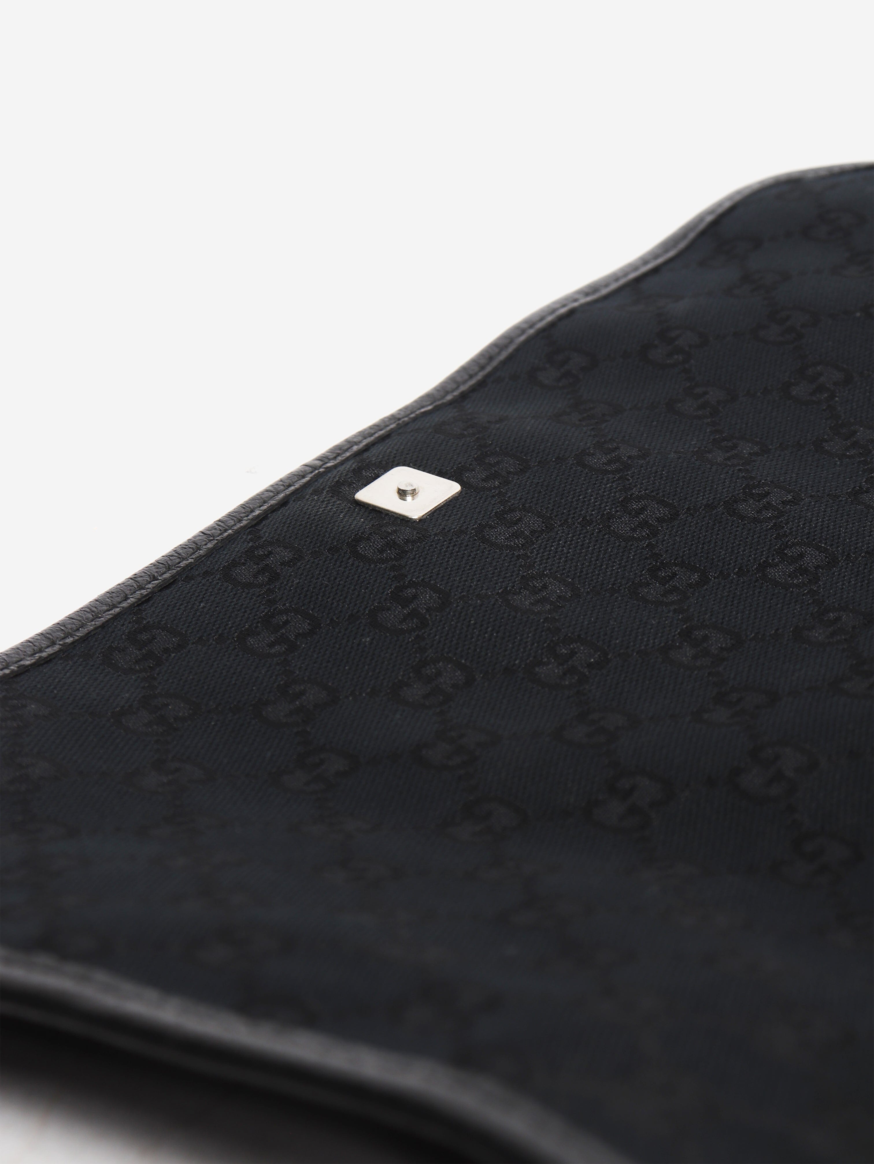 Black GG canvas Messenger bag Shoulder bags Gucci 