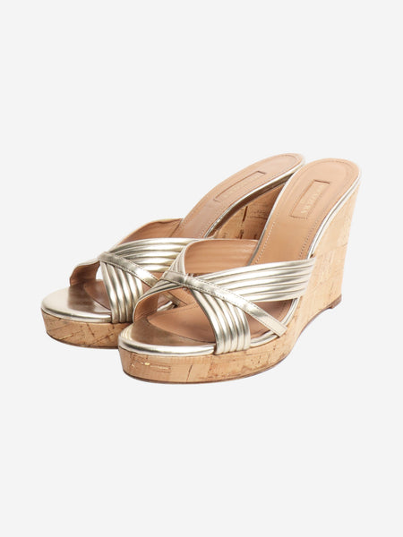 Gold Sundance wedge sandals - size EU 40.5 alternate image