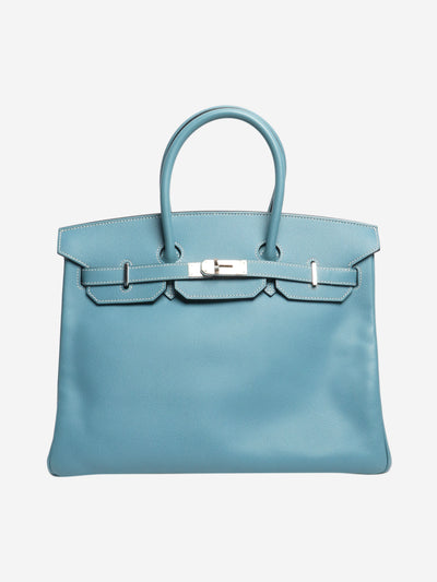 Blue birkin 35 epsom leather Top Handle Bags Hermes 