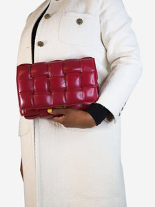 Bottega Veneta Maroon padded Cassette shoulder bag