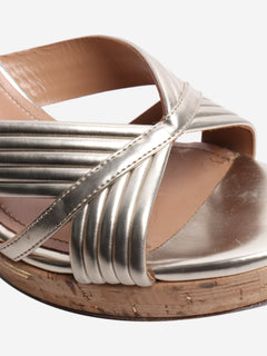 Gold Sundance wedge sandals - size EU 40.5 Heels Aquazzura 