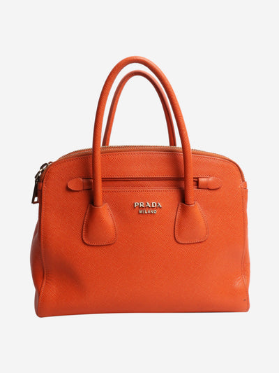 Orange Saffiano leather 2way bag Shoulder bags Prada 