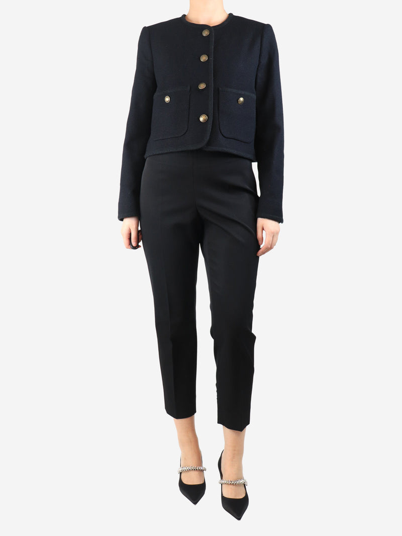 Black tailored trousers - size UK 14 Trousers Maison Common 