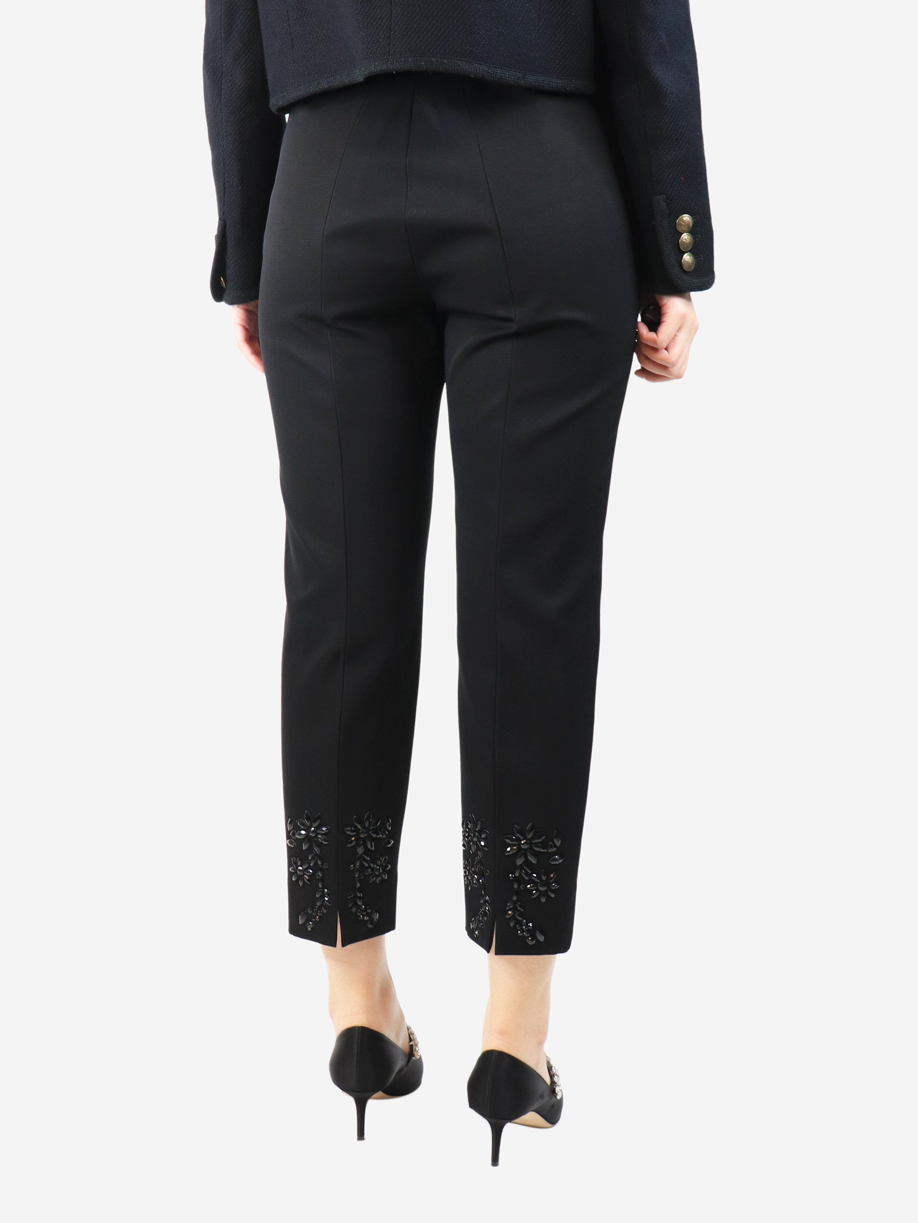 Black tailored trousers - size UK 14 Trousers Maison Common 