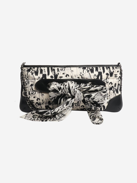 Black and white 2003 Mademoiselle choco bar quilted scarf bag product image