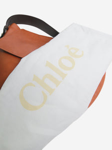 Chloe Brown Kiss Hobo leather shoulder bag