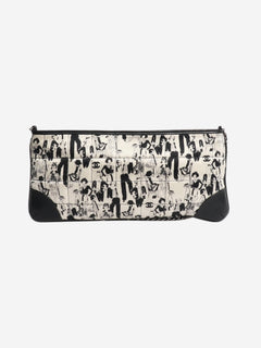 Black and white 2003 Mademoiselle choco bar quilted scarf bag Shoulder bags Chanel 