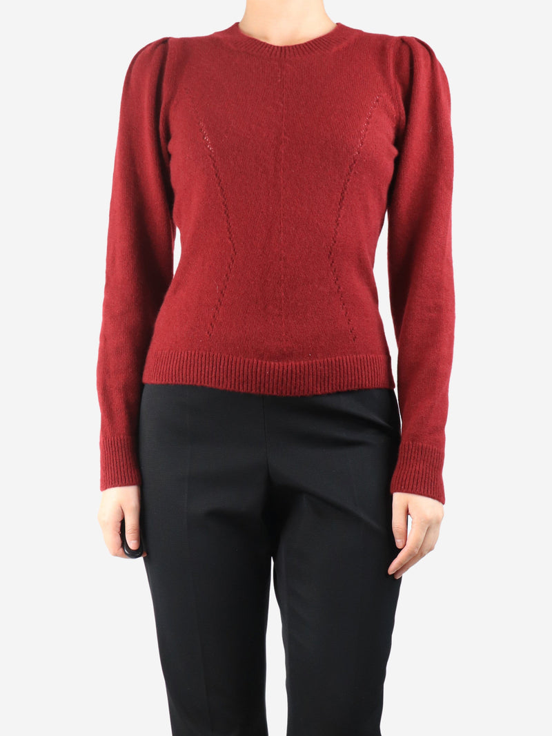 Wine cashmere sweater - size S Knitwear ME+EM 