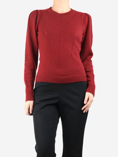 Wine cashmere sweater - size S Knitwear ME+EM 