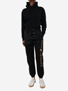 Versace Gold embroidered sweatpants - size UK 6