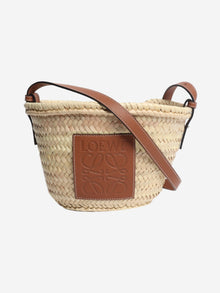 Neutral raffia basket bag Shoulder bags Loewe 