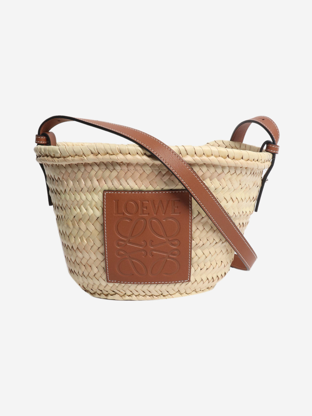 Neutral raffia basket bag Shoulder bags Loewe 