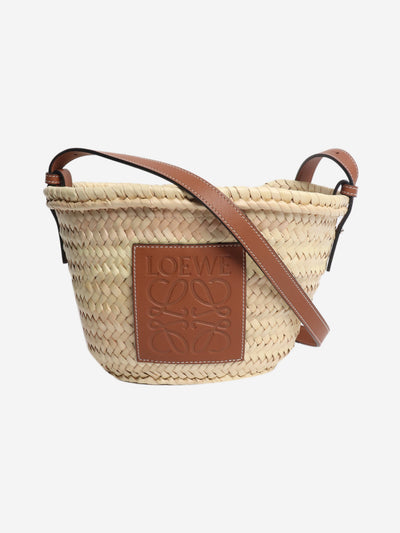 Neutral raffia basket bag Shoulder bags Loewe 