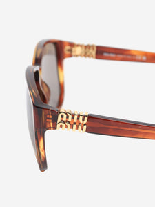 Miu Miu Brown tortoiseshell sunglasses
