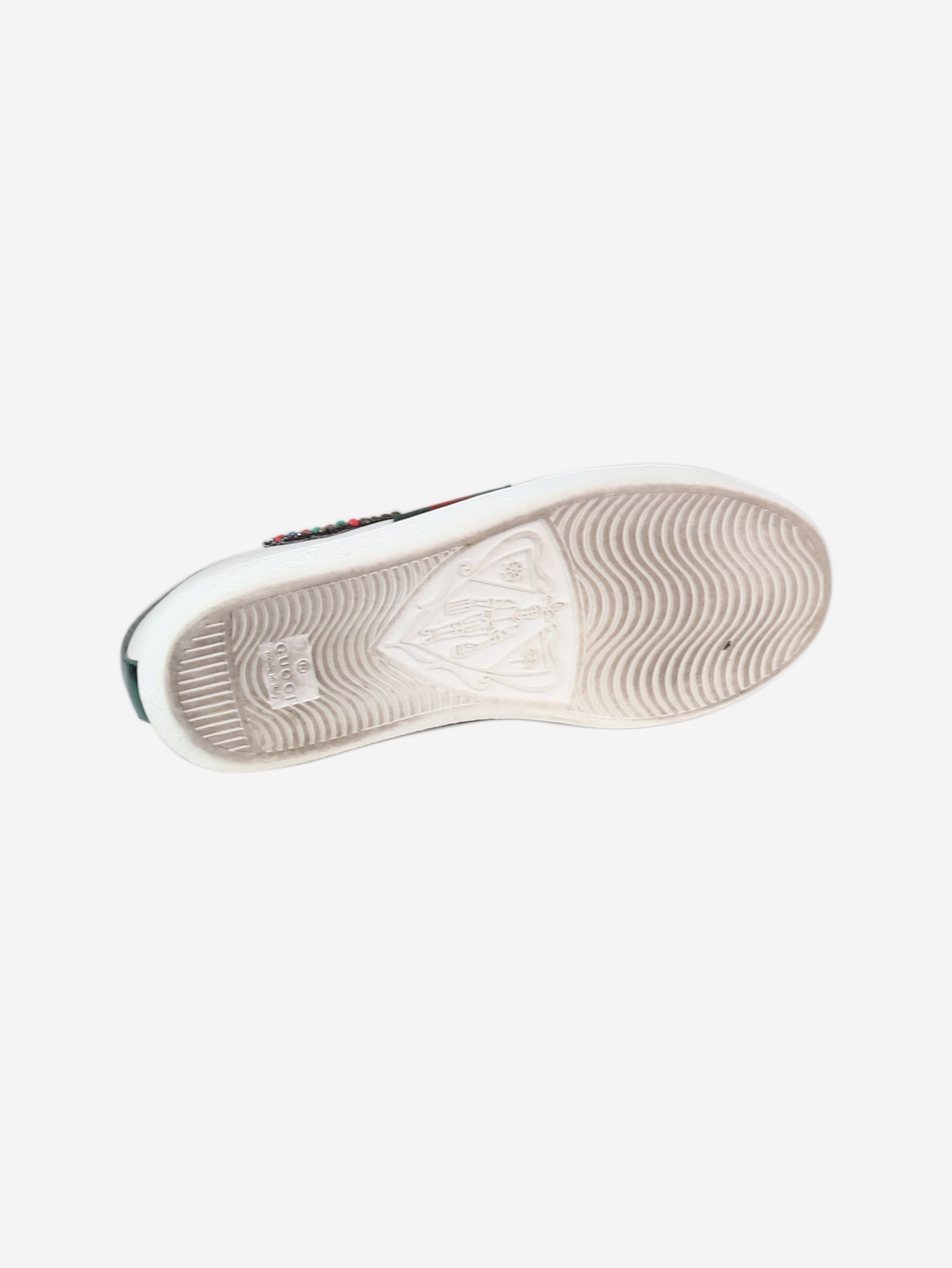 White arrow-detail ace trainers - size EU 36.5 Trainers Gucci 