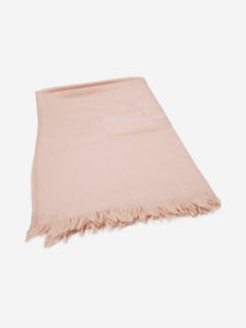 Hermes Light pink H shawl scarf