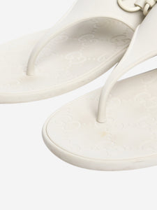 Gucci White thong sandals - size EU 39 (UK 6)