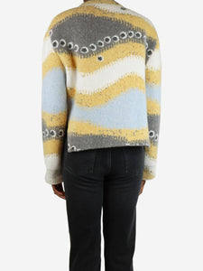 Loewe Multicolour intarsia knit jumper - size XS