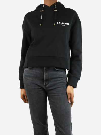 Black logo hoodie - size XS Tops Balmain 