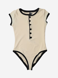 Same Cream ribbed swimsuit - size L