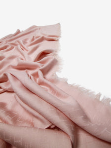 Hermes Light pink H shawl scarf