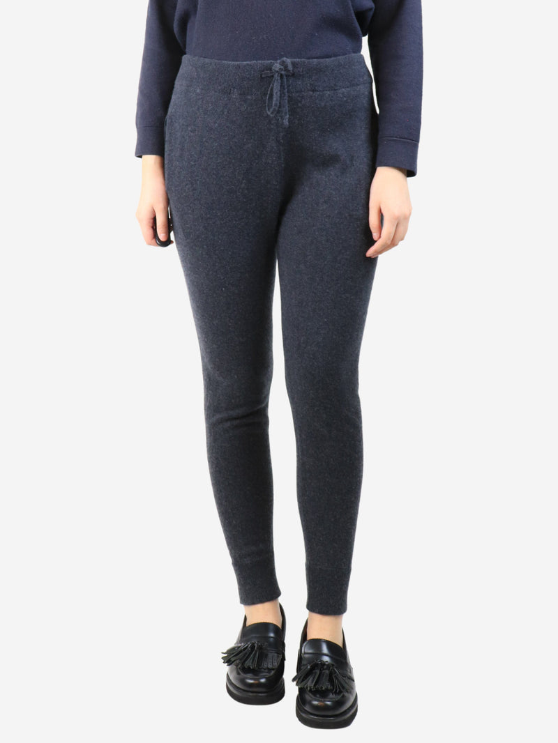 Dark grey knit joggers - size UK 10 Trousers Khaite 